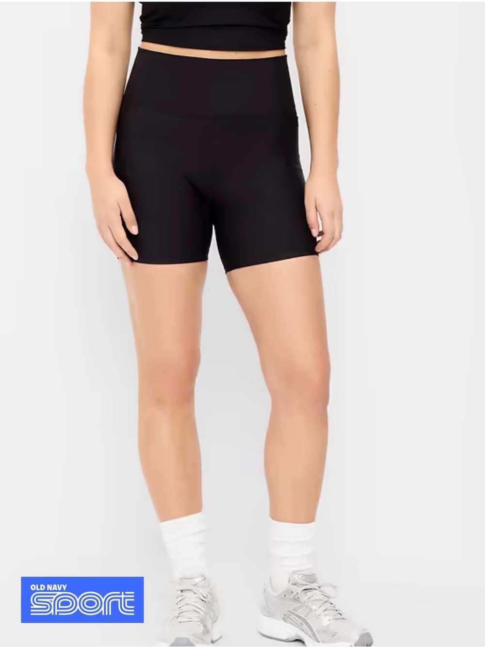Old Navy Powersoft Extra High Waisted No Front Seam Pocket Bike Shorts Large.